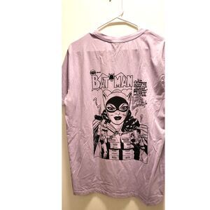 Batman Unisex T-Shirt 2 sided Violet Color - Size Medium